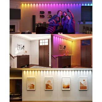 Govee RGBIC stropne LED svjetiljke s nizom od 5 m