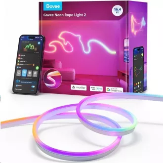 Govee Neon 2 MATTER fleksibilna LED traka (5m) - RGBIC Govee Neon 2 MATTER fleksibilna LED traka (5m) - RGBIC