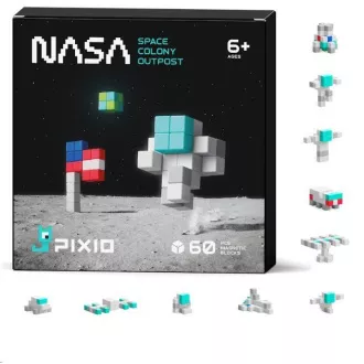 PIXIO NASA - Magnetski komplet za gradnju kolonijalne baze