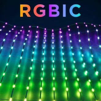 Govee RGBIC vanjska rasvjetna mreža - 1,43 x 0,85 m matte boje