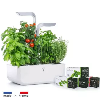 Véritable SMART - Automatska posuda za cvijeće s kontrolom rasvjete, bijela