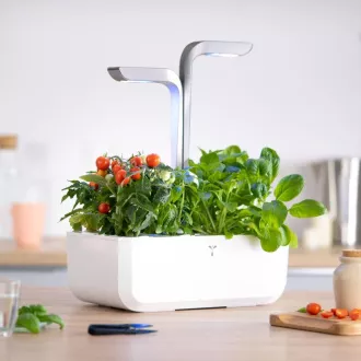 Véritable SMART - Automatska posuda za cvijeće s kontrolom rasvjete, bijela
