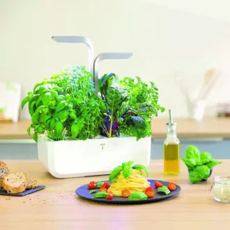 Véritable SMART - Automatska posuda za cvijeće s kontrolom rasvjete, bijela