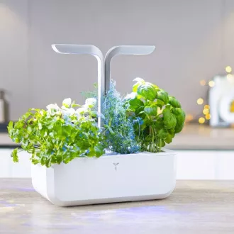 Véritable SMART - Automatska posuda za cvijeće s kontrolom rasvjete, bijela