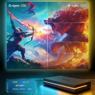 Govee AI Sync Box 2 Pametni TV RGBICW pozadinsko osvjetljenje 55-65" Govee AI Sync Box 2 Pametni TV RGBICW pozadinsko osvjetljenje 55-65"