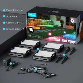 Govee Flood Lights 2 vanjska SMART LED svjetla 4 kom