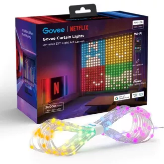 Govee Netflix RGBIC zavjesna svjetiljka 400 LED - 1,5 x 1,5 m Govee Netflix RGBIC zavjesna svjetiljka 400 LED - 1,5 x 1,5 m