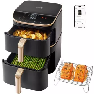 Cosori Turbo Tower Pro pametna friteza na vrući zrak 10, 8l crna