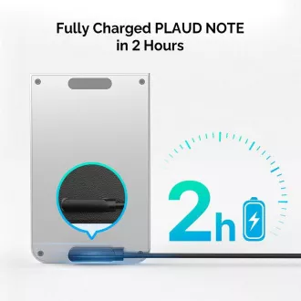 PLAUD NOTE Komplet dodatne opreme crne boje - Punjač i magnetska kopča, crna