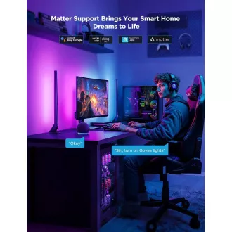 Govee AI Sync Box Kit 2 Set rasvjete za pametno računalo 27-34" + LED paneli