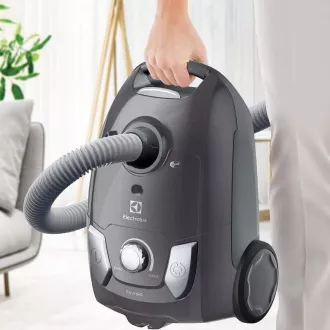 Electrolux Easy Go EEG44IGM usisavač s vrećicom, 750 W, filter koji se može prati, kontrola snage, teleskopska cijev, siva