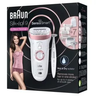 Braun Silk-épil 9-890 Rose Gold epilator, SensoSmart, suho i mokro brijanje, 2 brzine, sustav masaže, poklon izdanje Braun Silk-épil 9-890 Rose Gold epilator, SensoSmart, suho i mokro brijanje, 2 brzine, sustav masaže, poklon izdanje