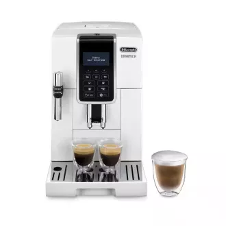 DeLonghi ECAM 350.35.W Dinamica potpuno automatski aparat za kavu, 1450 W, 15 bara, LCD zaslon, bijeli DeLonghi ECAM 350.35.W Dinamica potpuno automatski aparat za kavu, 1450 W, 15 bara, LCD zaslon, bijeli