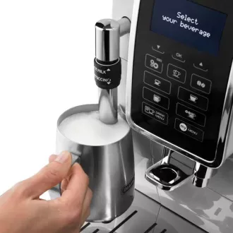 DeLonghi ECAM 350.35.W Dinamica potpuno automatski aparat za kavu, 1450 W, 15 bara, LCD zaslon, bijeli DeLonghi ECAM 350.35.W Dinamica potpuno automatski aparat za kavu, 1450 W, 15 bara, LCD zaslon, bijeli