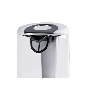 Kuhalo za vodu Orava VK-4017 W, 2200 W, 1,7 l, staklo, LED pozadinsko osvjetljenje, automatsko gašenje, bijelo