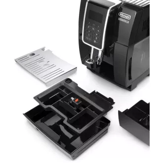 DeLonghi Dinamica ECAM 350.55.B automatski aparat za kavu, 15 bara, ugrađeni mlin, sustav za mlijeko, posuda za mljevenu kavu