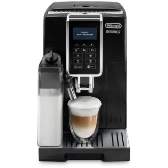 DeLonghi Dinamica ECAM 350.55.B automatski aparat za kavu, 15 bara, ugrađeni mlin, sustav za mlijeko, posuda za mljevenu kavu DeLonghi Dinamica ECAM 350.55.B automatski aparat za kavu, 15 bara, ugrađeni mlin, sustav za mlijeko, posuda za mljevenu kavu