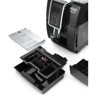 DeLonghi Dinamica ECAM 350.55.B automatski aparat za kavu, 15 bara, ugrađeni mlin, sustav za mlijeko, posuda za mljevenu kavu DeLonghi Dinamica ECAM 350.55.B automatski aparat za kavu, 15 bara, ugrađeni mlin, sustav za mlijeko, posuda za mljevenu kavu