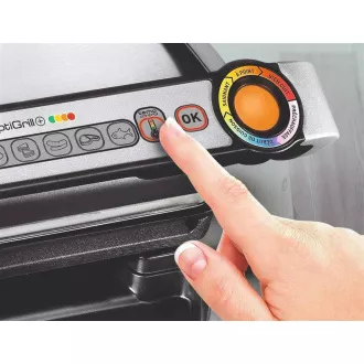 Tefal GC712D34 električni roštilj OptiGrill+ Inox, 2000 W, 6 programa, termostat, posuda za sok, srebrna/crna Tefal GC712D34 električni roštilj OptiGrill+ Inox, 2000 W, 6 programa, termostat, posuda za sok, srebrna/crna