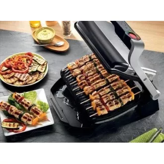 Tefal GC712D34 električni roštilj OptiGrill+ Inox, 2000 W, 6 programa, termostat, posuda za sok, srebrna/crna Tefal GC712D34 električni roštilj OptiGrill+ Inox, 2000 W, 6 programa, termostat, posuda za sok, srebrna/crna