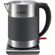 Bosch TWK7S05 kuhalo za vodu, 1,7 l, 2200 W, automatsko isključivanje, zaštita od pregrijavanja, crno / nehrđajući čelik