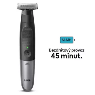 Braun Series X XT5100 trimer za bradu, bežični, 5 dodataka, SkinGuard, vodootporan, crni Braun Series X XT5100 trimer za bradu, bežični, 5 dodataka, SkinGuard, vodootporan, crni