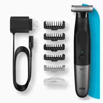 Braun Series X XT5100 trimer za bradu, bežični, 5 dodataka, SkinGuard, vodootporan, crni Braun Series X XT5100 trimer za bradu, bežični, 5 dodataka, SkinGuard, vodootporan, crni