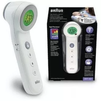 Beskontaktni toplomjer Braun BNT400B, izuzetno osjetljiv senzor, tehnologija Age Precision, crni