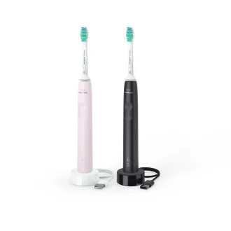 Philips HX3675/15 Sonicare električna četkica za zube, sonična, timer, senzor pritiska, 2 komada, roza i crna Philips HX3675/15 Sonicare električna četkica za zube, sonična, timer, senzor pritiska, 2 komada, roza i crna