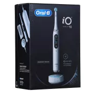 Oral-B iO 10 Stardust White električna četkica za zube, magnetna, 7 modova, zaslon, AI 3D praćenje površine zuba, bijela