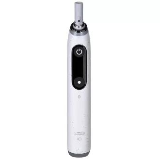 Oral-B iO 10 Stardust White električna četkica za zube, magnetna, 7 modova, zaslon, AI 3D praćenje površine zuba, bijela