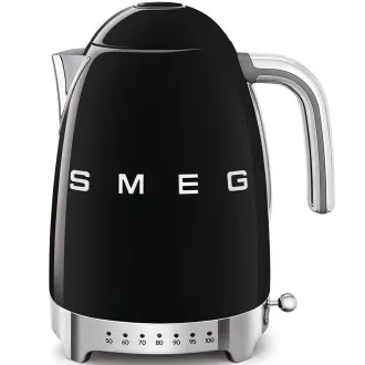 Smeg KLF04BLEU kuhalo za vodu, 1,7 L (7 šalica), 2400 W, stil 1950-ih, kontrola temperature, 7 programa, crno