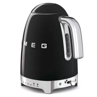 Smeg KLF04BLEU kuhalo za vodu, 1,7 L (7 šalica), 2400 W, stil 1950-ih, kontrola temperature, 7 programa, crno