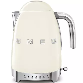Smeg KLF04CREU kuhalo za vodu, 1,7 L (7 šalica), 2400 W, stil 1950-ih, kontrola temperature, 7 programa, vrhnje Smeg KLF04CREU kuhalo za vodu, 1,7 L (7 šalica), 2400 W, stil 1950-ih, kontrola temperature, 7 programa, vrhnje