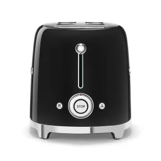 Smeg TSF01BLEU toster / toster, 2 tosta, 6 stupnjeva pečenja, ladica za mrvice, style. 50-ih, crna
