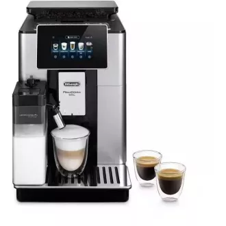 DeLonghi PrimaDonna Soul ECAM 610.55.SB automatski aparat za kavu, 1450 W, 19 bara, ugradni mlin, smart, sustav za mlijeko