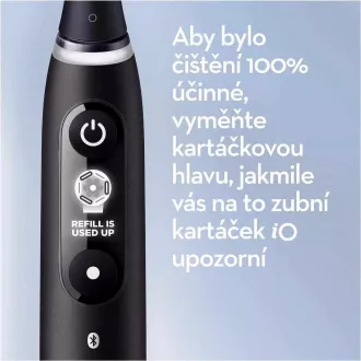 Oral-B iO6 električna četkica za zube, magnetna, 5 modova, zaslon, umjetna inteligencija, timer, crna