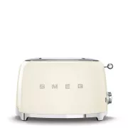 Smeg TSF01CREU toster / toster, 2 tosta, 6 stupnjeva pečenja, ladica za mrvice, style. 50-ih, krem
