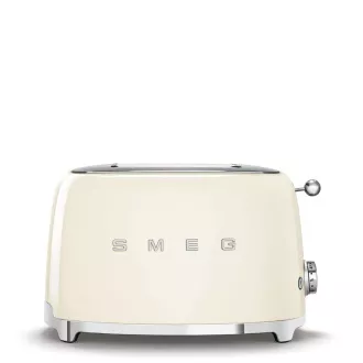 Smeg TSF01CREU toster / toster, 2 tosta, 6 stupnjeva pečenja, ladica za mrvice, style. 50-ih, krem