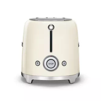 Smeg TSF01CREU toster / toster, 2 tosta, 6 stupnjeva pečenja, ladica za mrvice, style. 50-ih, krem