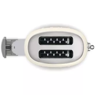 Smeg TSF01CREU toster / toster, 2 tosta, 6 stupnjeva pečenja, ladica za mrvice, style. 50-ih, krem