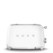 Smeg TSF01WHEU toster / toster, 2 tosta, 6 stupnjeva pečenja, ladica za mrvice, style. 1950-ih, bijela