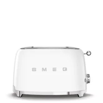 Smeg TSF01WHEU toster / toster, 2 tosta, 6 stupnjeva pečenja, ladica za mrvice, style. 1950-ih, bijela