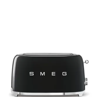 Smeg TSF02BLEU, toster / toster, 4 tosta, 6 stupnjeva pečenja, ladica za mrvice, style. 1950-ih, crna