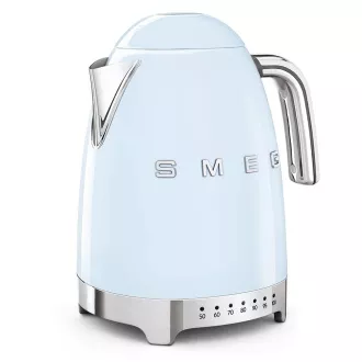 Smeg KLF04PBEU kuhalo za vodu, 1,7 L (7 šalica), 2400 W, stil 1950-ih, kontrola temperature, 7 programa, pastelno plava