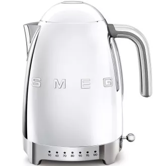 Smeg KLF04SSEU kuhalo za vodu, 1,7 L (7 šalica), 2400 W, stil 1950-ih, kontrola temperature, 7 programa, krom