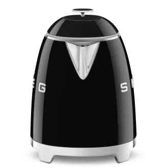 Mini kuhalo za vodu Smeg KLF05BLEU, 0,8 L / 3 šalice, 1400 W, stil 1950-ih, crno