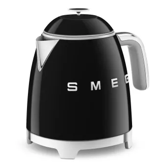 Mini kuhalo za vodu Smeg KLF05BLEU, 0,8 L / 3 šalice, 1400 W, stil 1950-ih, crno