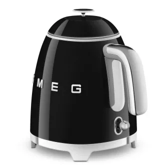 Mini kuhalo za vodu Smeg KLF05BLEU, 0,8 L / 3 šalice, 1400 W, stil 1950-ih, crno
