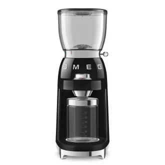 Smeg CGF11BLEU mlinac za kavu, 150 W, podesiva krupnoća, mlinac od nehrđajućeg čelika, posuda od tritana, crna